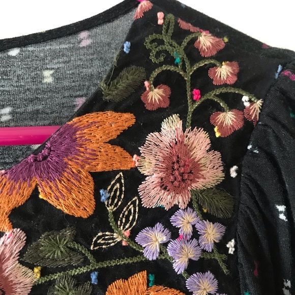 Anthropologie One Sept Blanche Embroidered Top - Picture 5 of 11